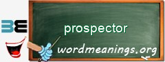 WordMeaning blackboard for prospector
